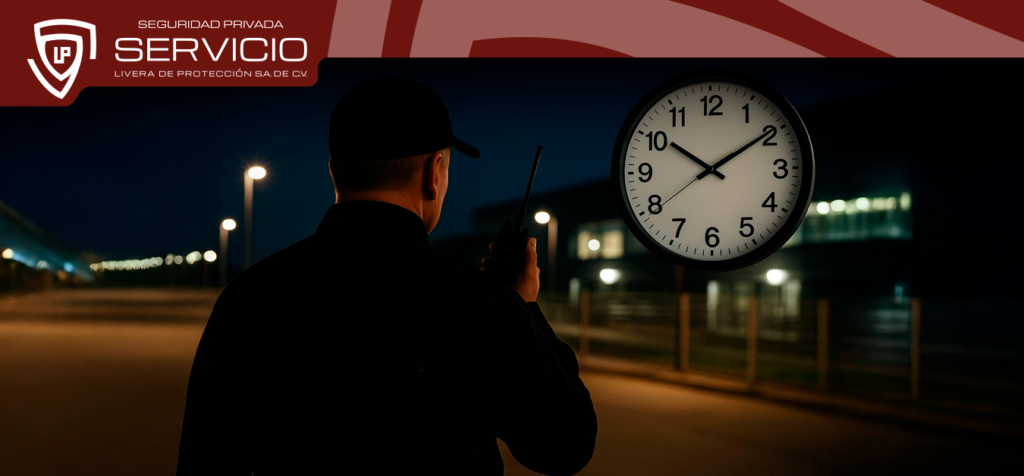 Cómo proteger tu empresa en horarios nocturnos o turnos mixtos. (Consejos sobre vigilancia reforzada, rondines estratégicos y coordinación con personal interno.)